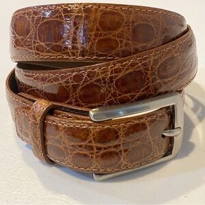 W. KLEINBERG Glazed Alligator Belt